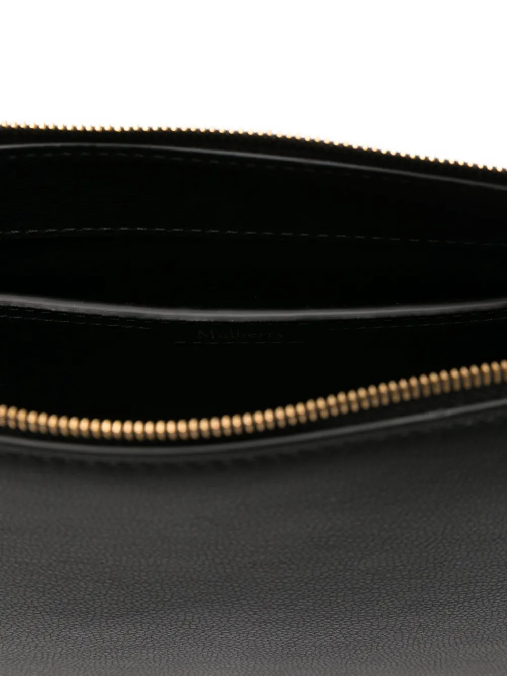 Mulberry Clovelly leather zip-top cross body bag Zwart