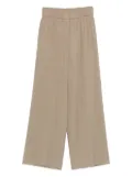 Peserico elastic-waist wide-leg trousers - Green