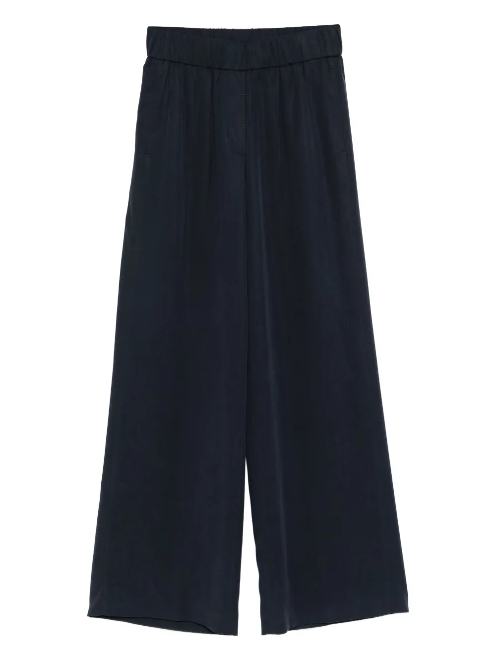 Peserico elastic-waist wide-leg trousers Blauw