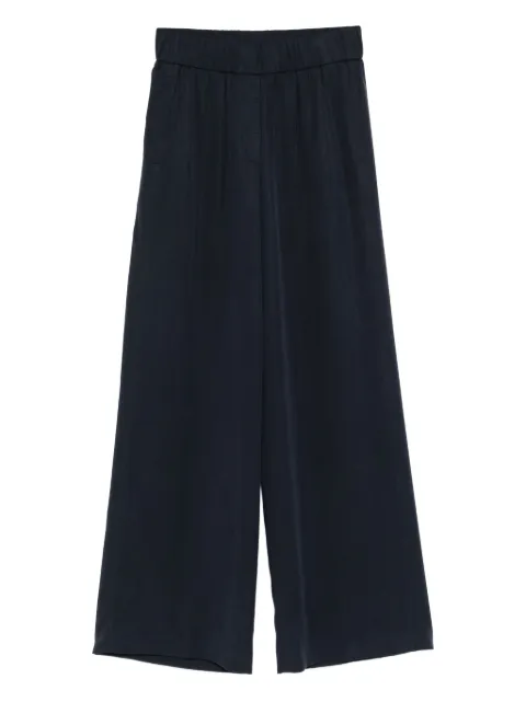 Peserico elastic-waist wide-leg trousers