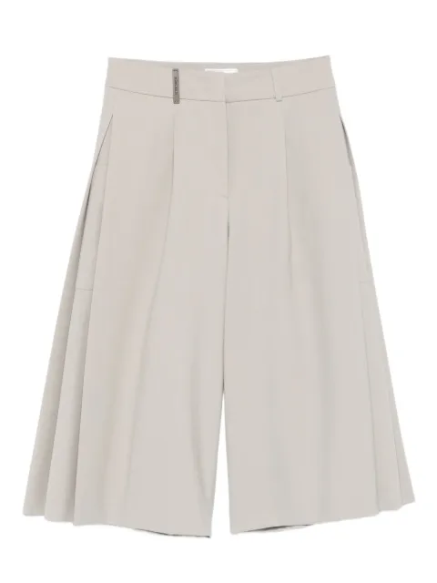 Peserico pleated cropped trousers