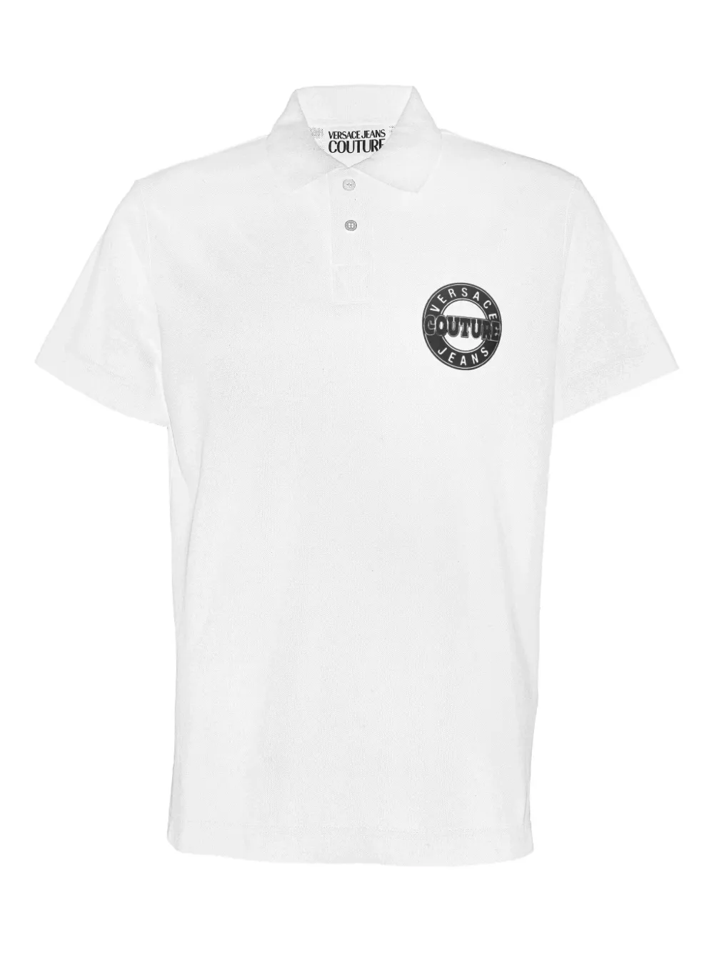 Versace Jeans Couture logo-plaque polo shirt | White | Image 1