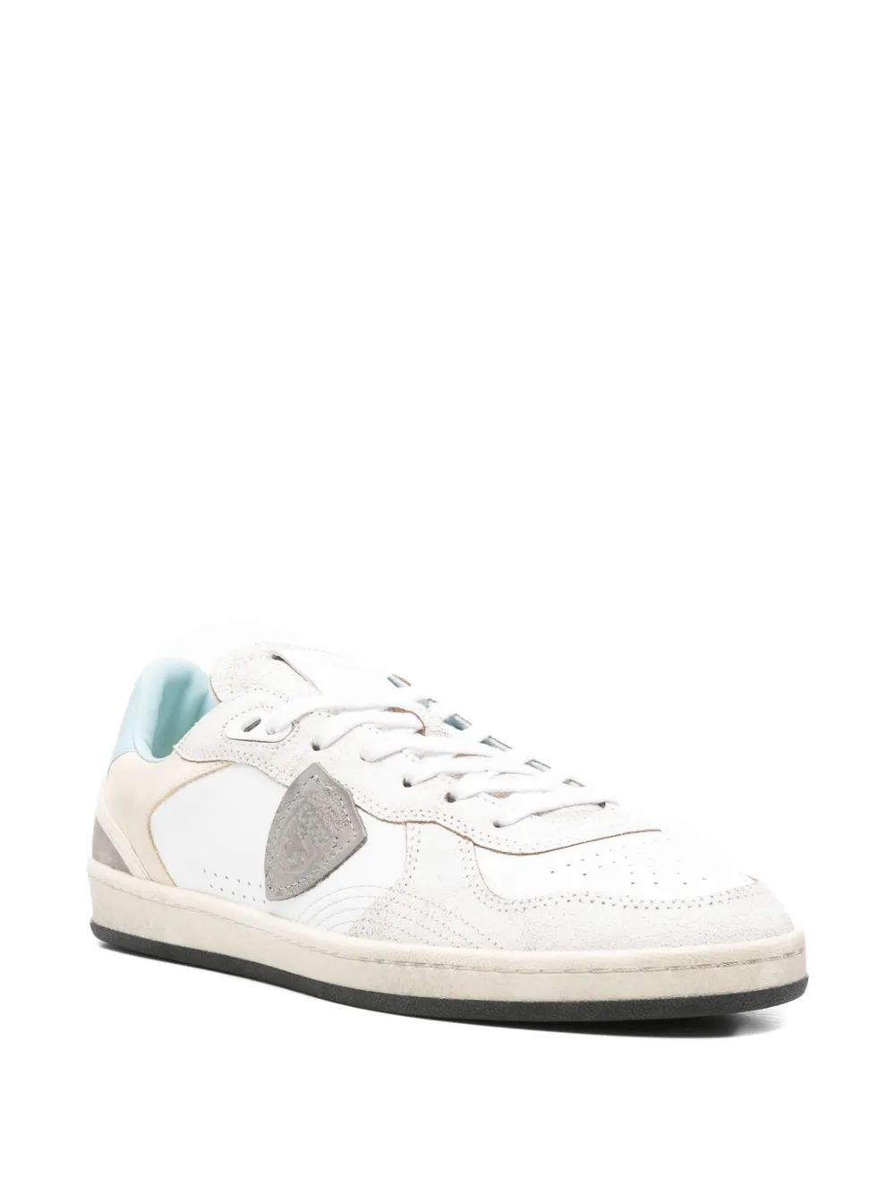 Philippe Model Paris Sneakers met leren vlak Wit