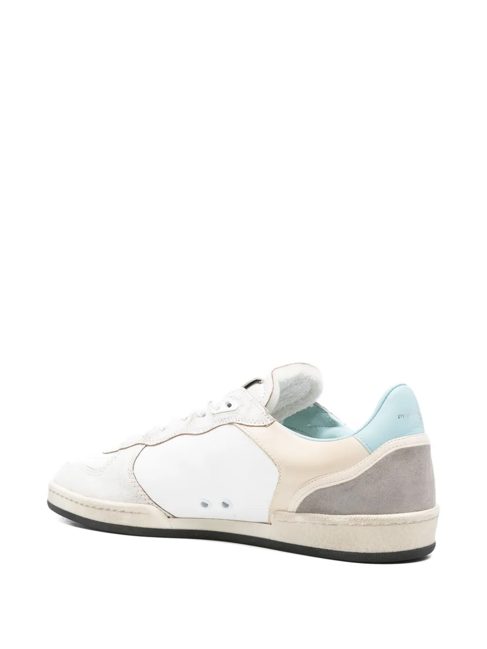 Philippe Model Paris Sneakers met leren vlak Wit