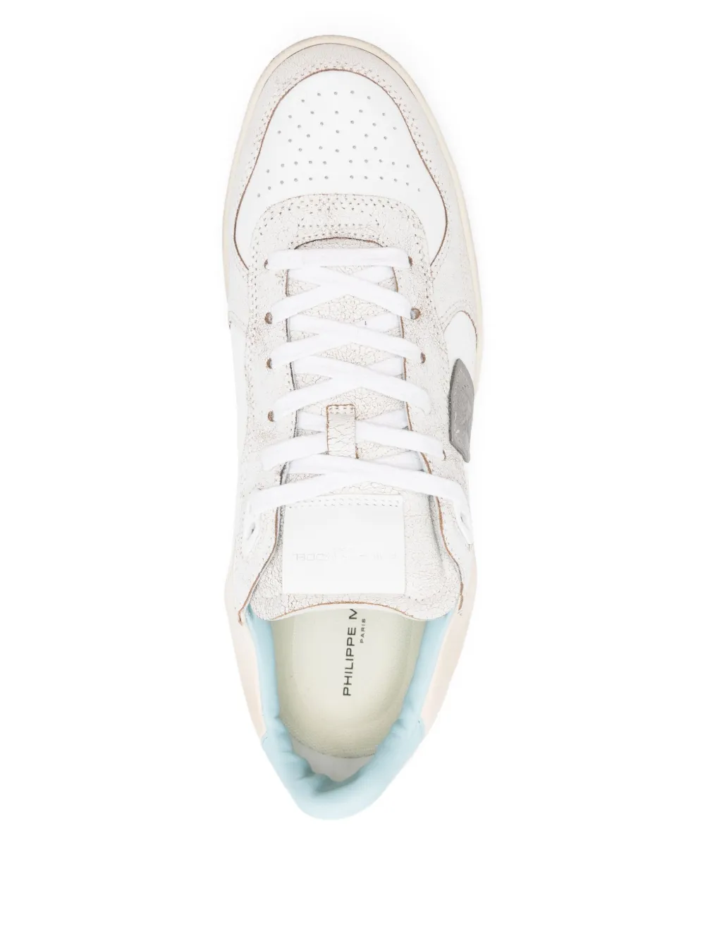 Philippe Model Paris Sneakers met leren vlak Wit