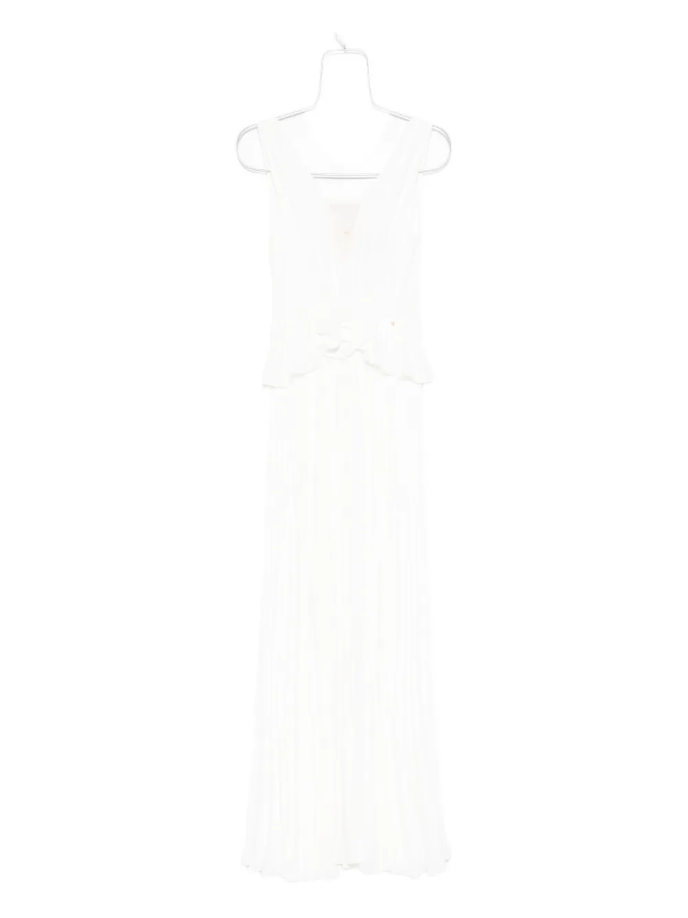 NISSA pleated maxi dress - ホワイト NISSA pleated maxi dress - ホワイト