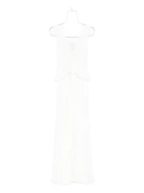 NISSA pleated maxi dress