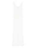 NISSA pleated maxi dress - White