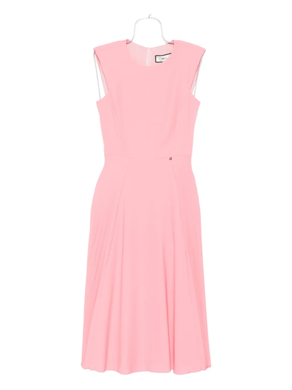 NISSA pleated sleeveless midi dress - Rosa
