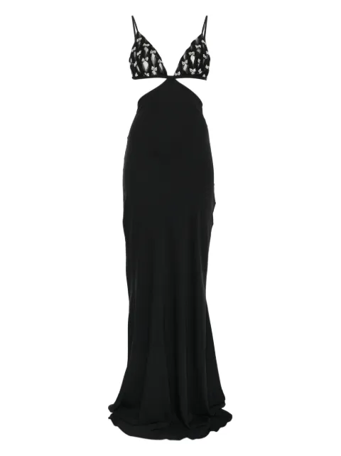 NISSA embellished cut-out maxi dress