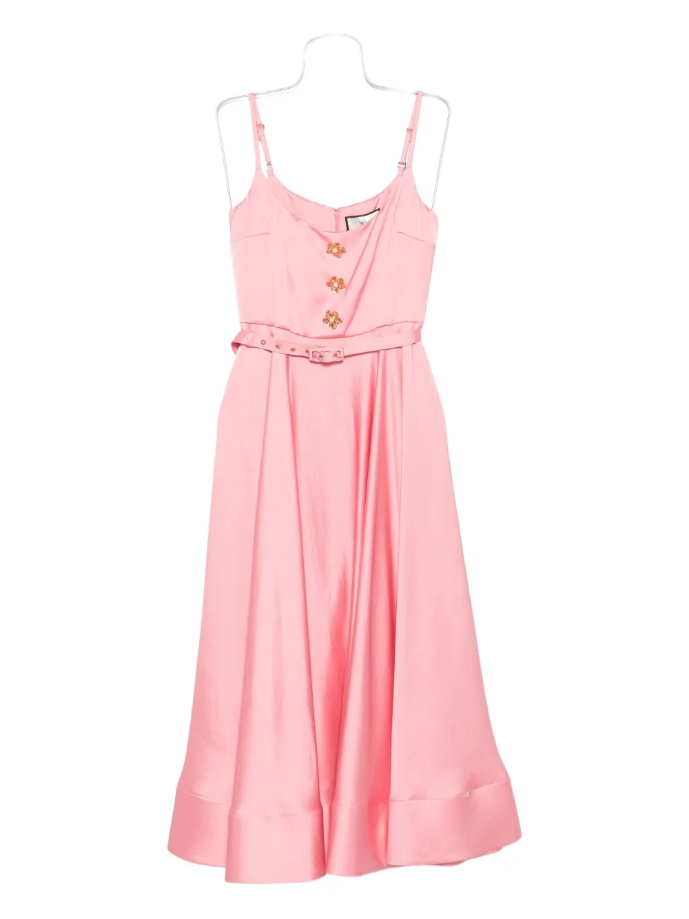 NISSA belted midi dress - ピンク NISSA belted midi dress - ピンク