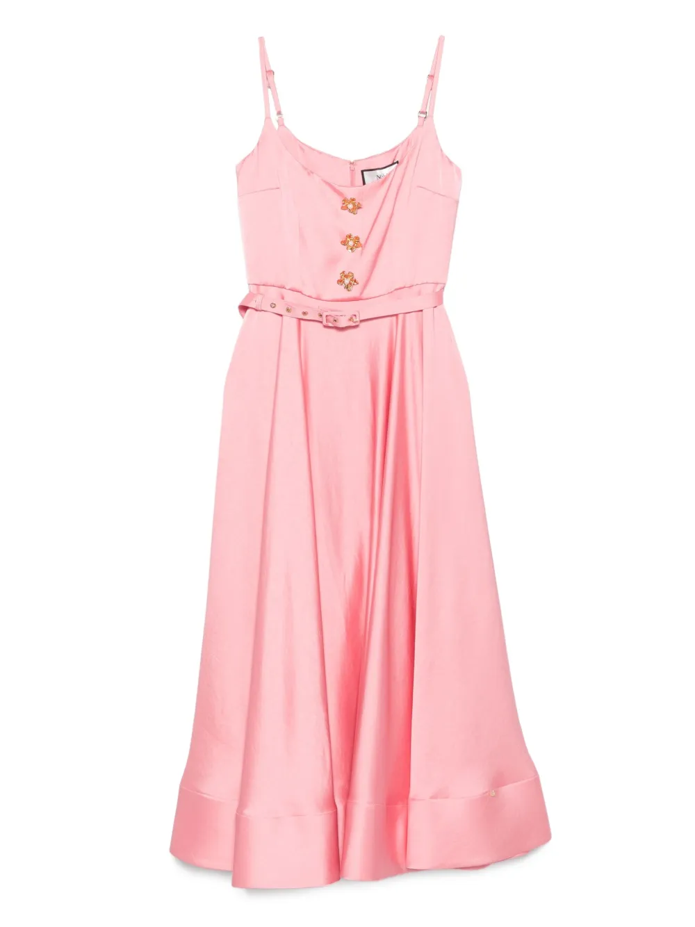 NISSA belted midi dress | Pink | Image 1