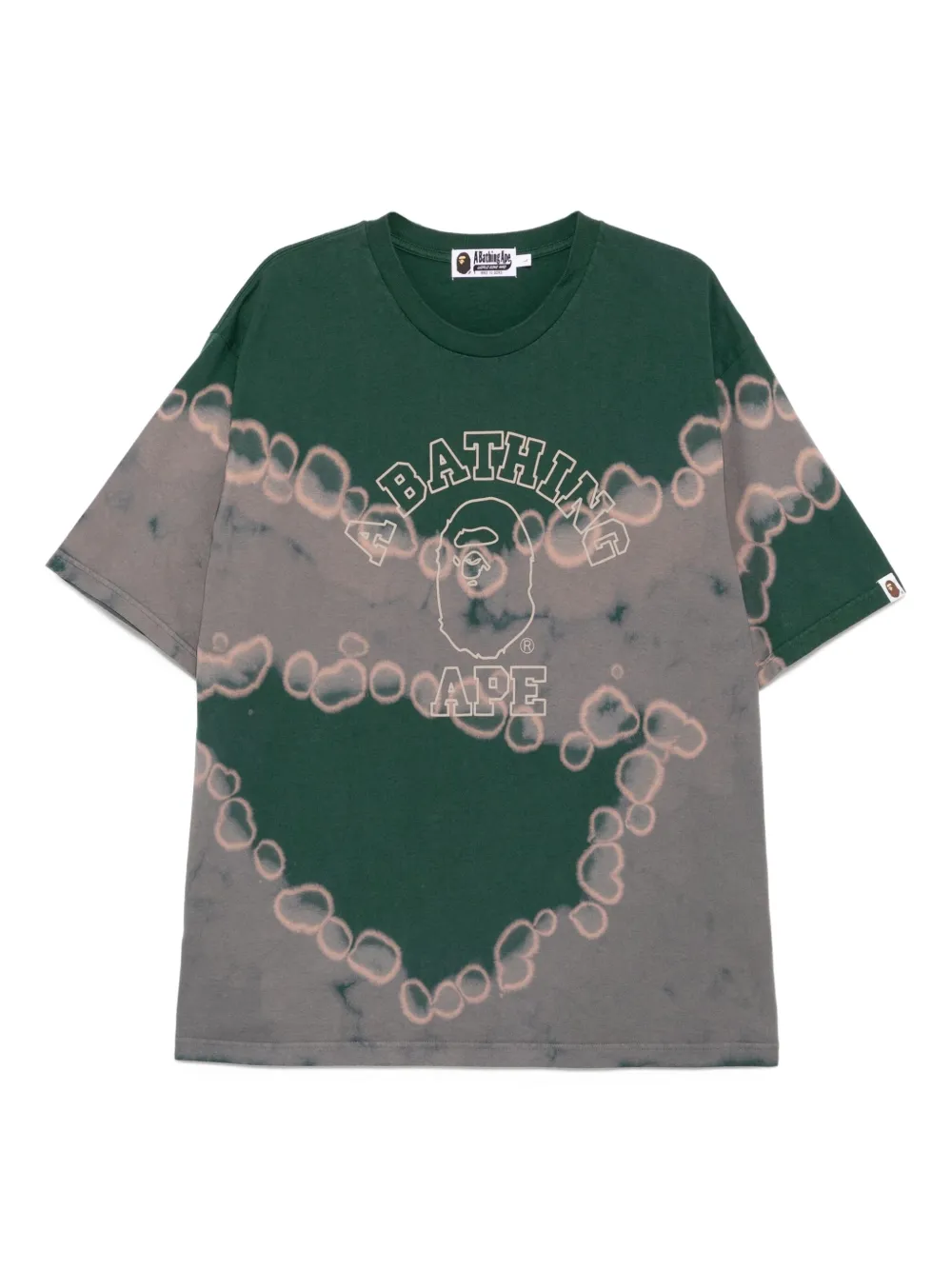 A BATHING APE T-shirt met ronde hals Groen