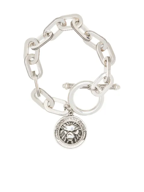 BAPE BLACK *A BATHING APE® pulsera con detalles de cristal