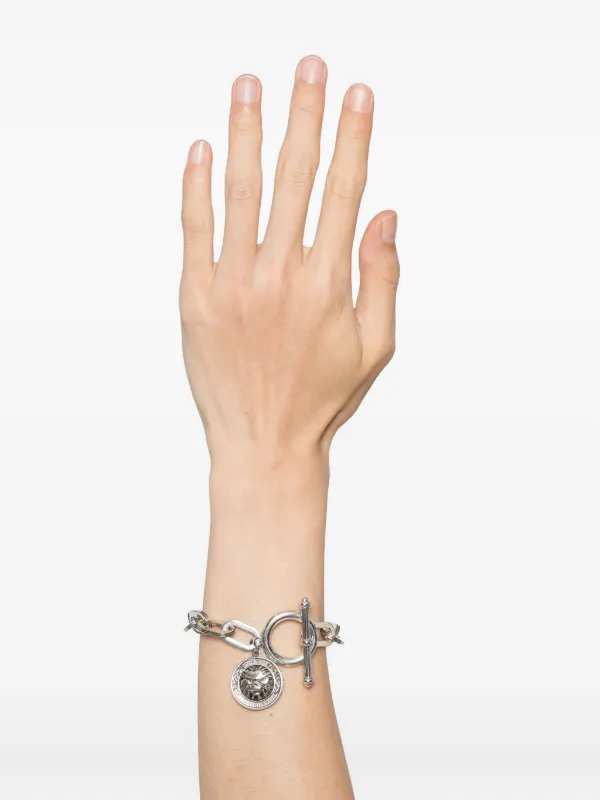 A BATHING APE® crystal-embellished Bracelet | Silver | FARFETCH MY