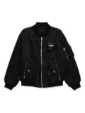BAPE BLACK *A BATHING APE® zip-up bomber jacket