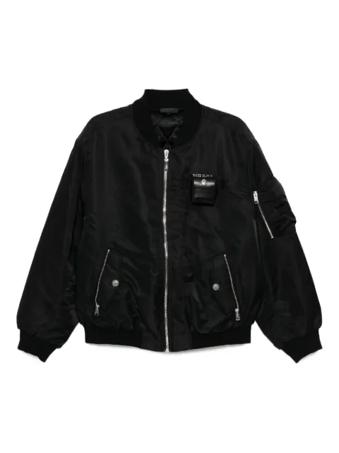 BAPE BLACK *A BATHING APE® zip-up bomber jacket