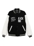 A BATHING APE® logo-embroidered bomber jacket - Black