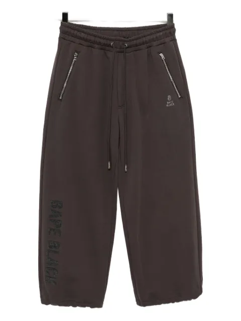 BAPE BLACK *A BATHING APE® pantalon à taille élastiquée