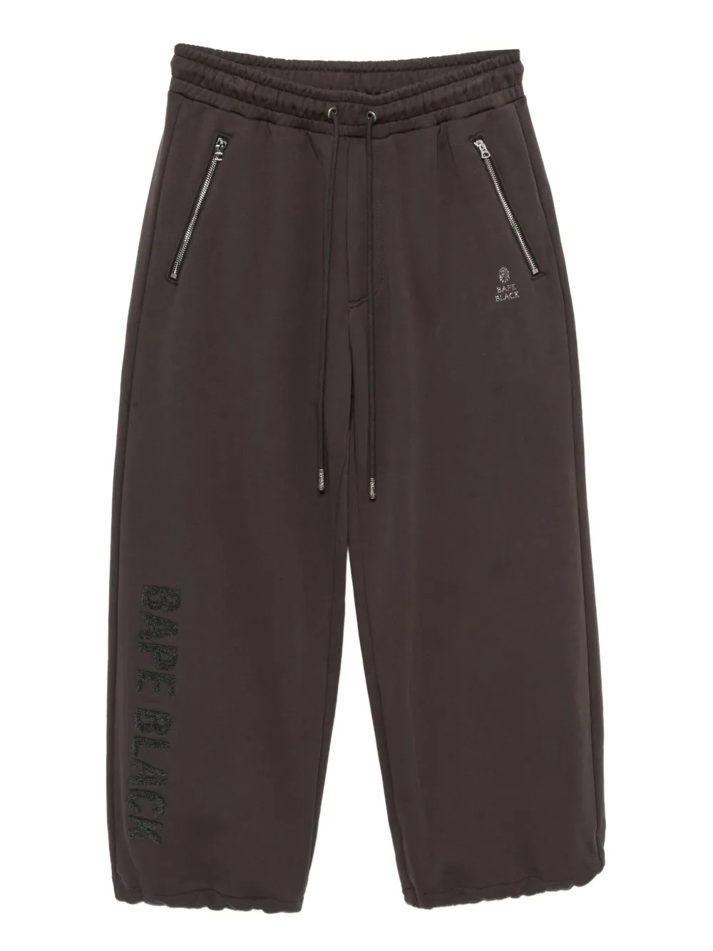 Bape Elasticated Waistband Trousers In Gray