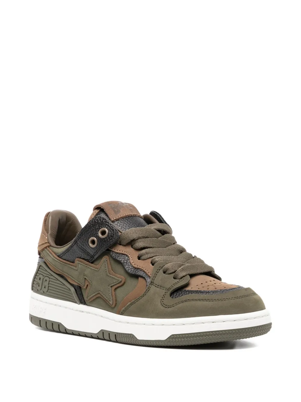 A BATHING APE Sneakers met sterpatch - Groen