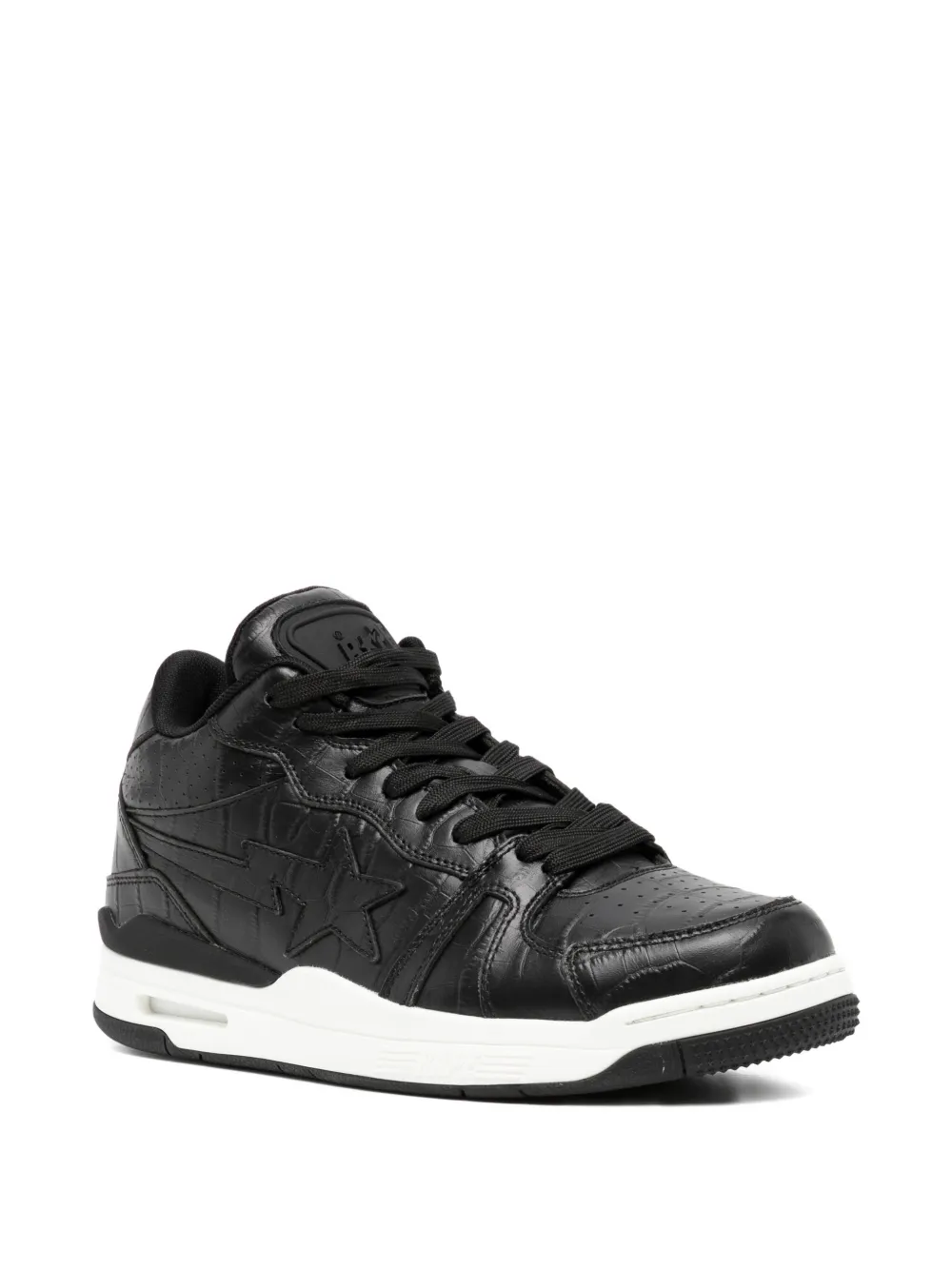 A BATHING APE star-embellished trainers Black