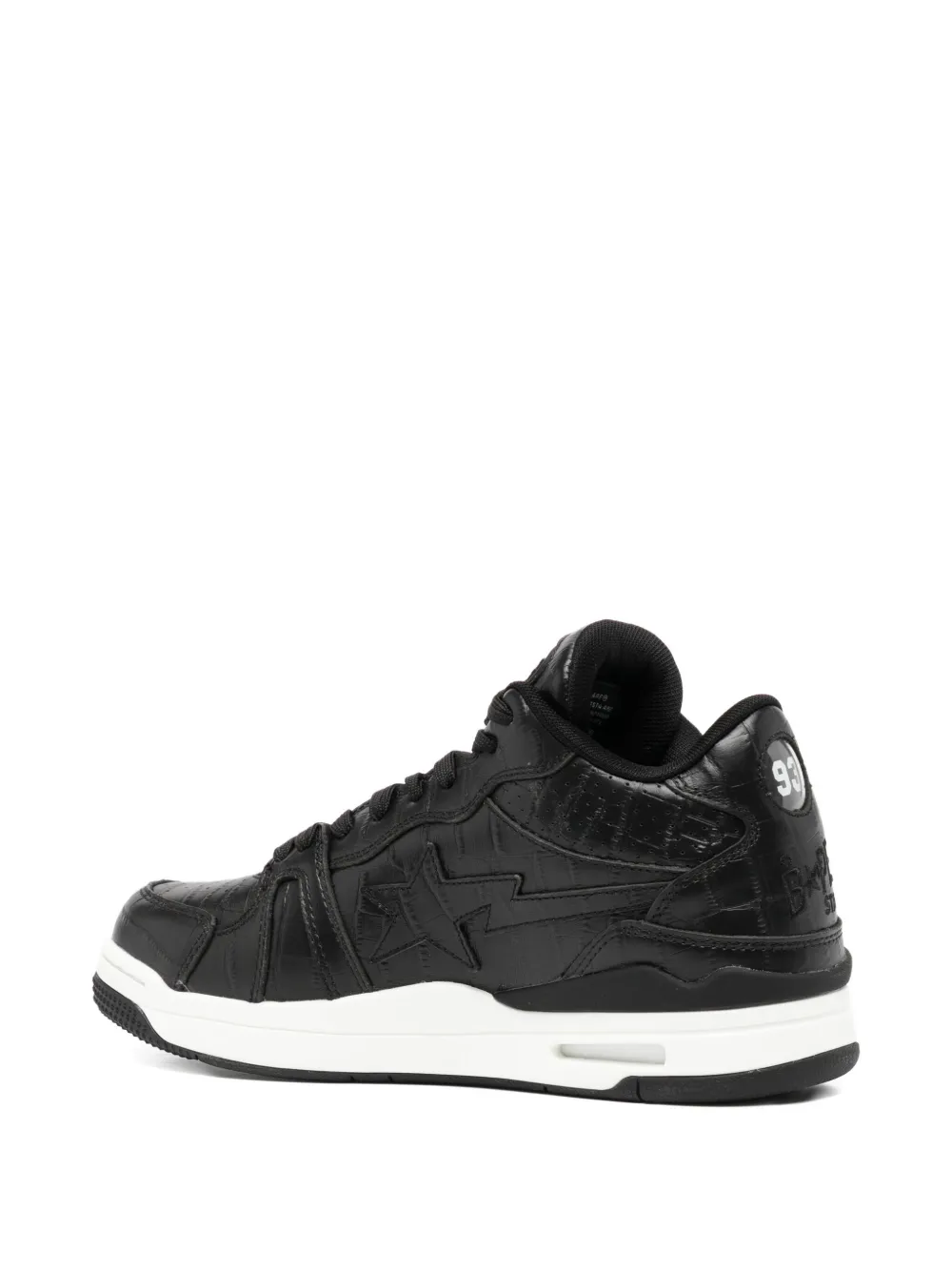 A BATHING APE star-embellished trainers Black