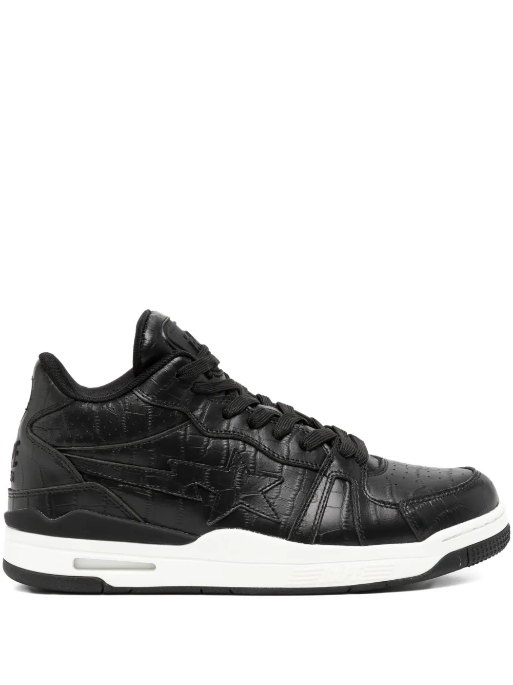 A BATHING APE star-embellished trainers Black