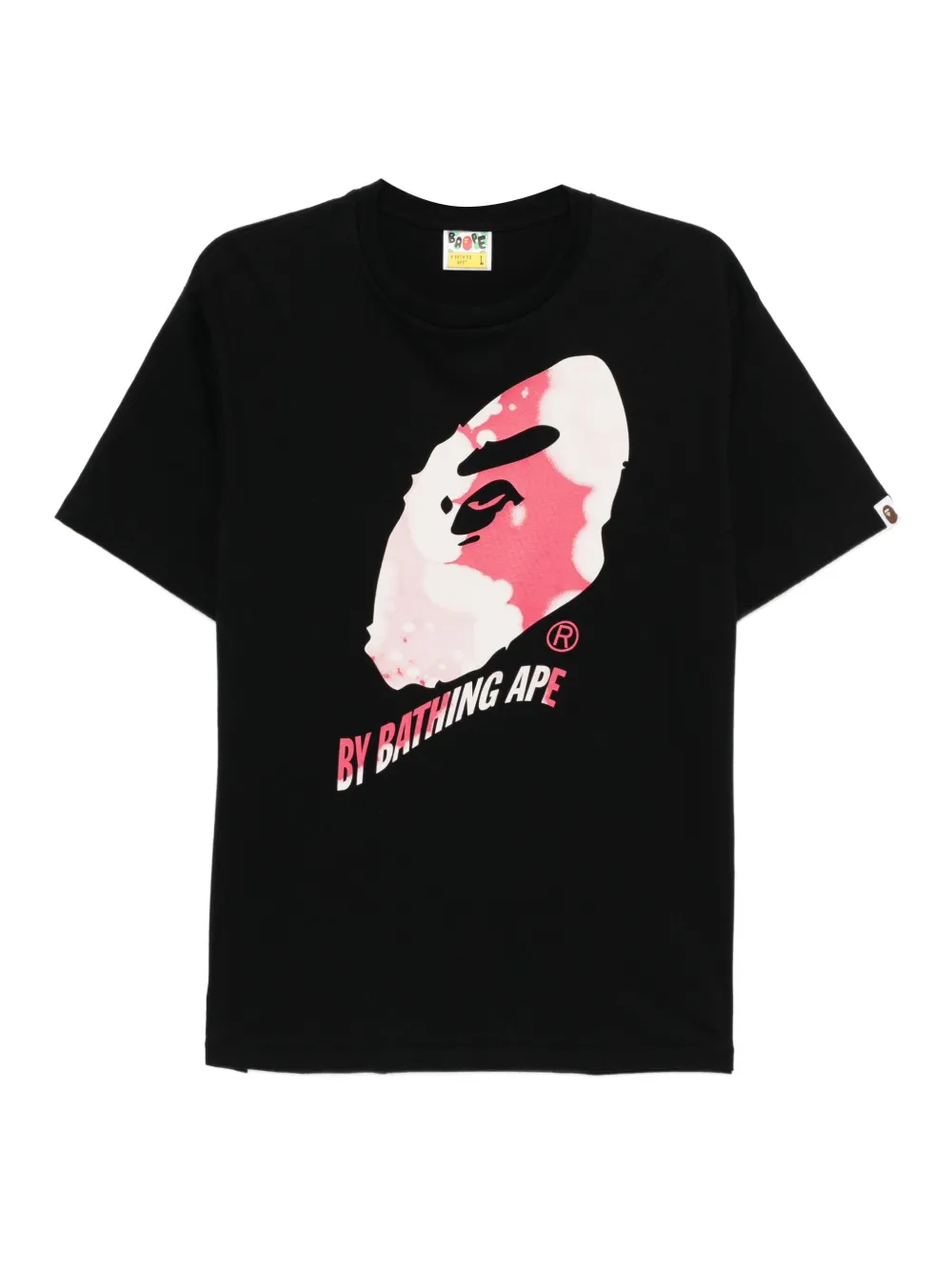 A BATHING APE T-shirt met grafische print Zwart