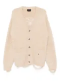 BAPE BLACK *A BATHING APE® logo-embroidered cardigan - Neutrals