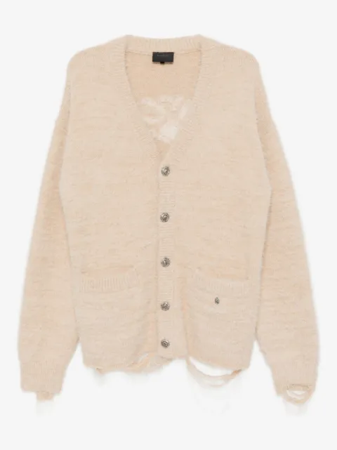A BATHING APE® logo-embroidered cardigan