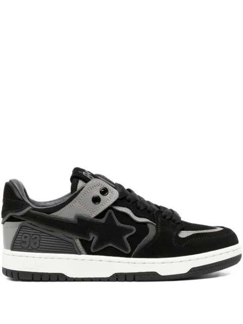 A BATHING APE® star-patch lace-up trainer