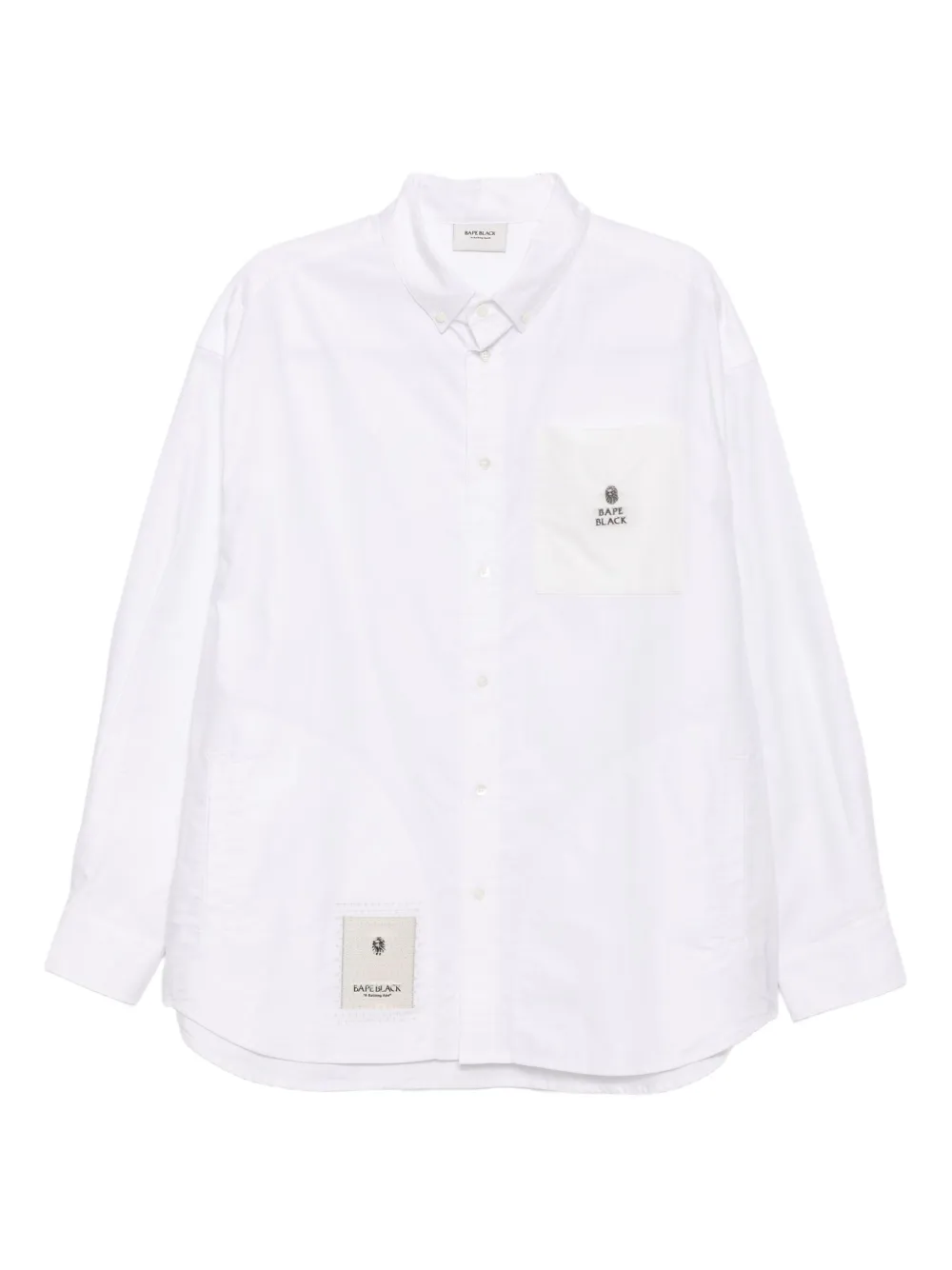 Bape Long-sleeved Shirt In White
