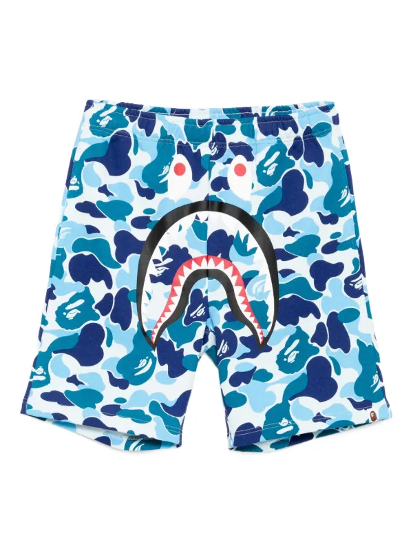 BATHING APE デニム ショートパンツ XLサイズ青山限定 A BATHING APE® グラフィック ショートパンツ | ブルー | FARFETCH JP