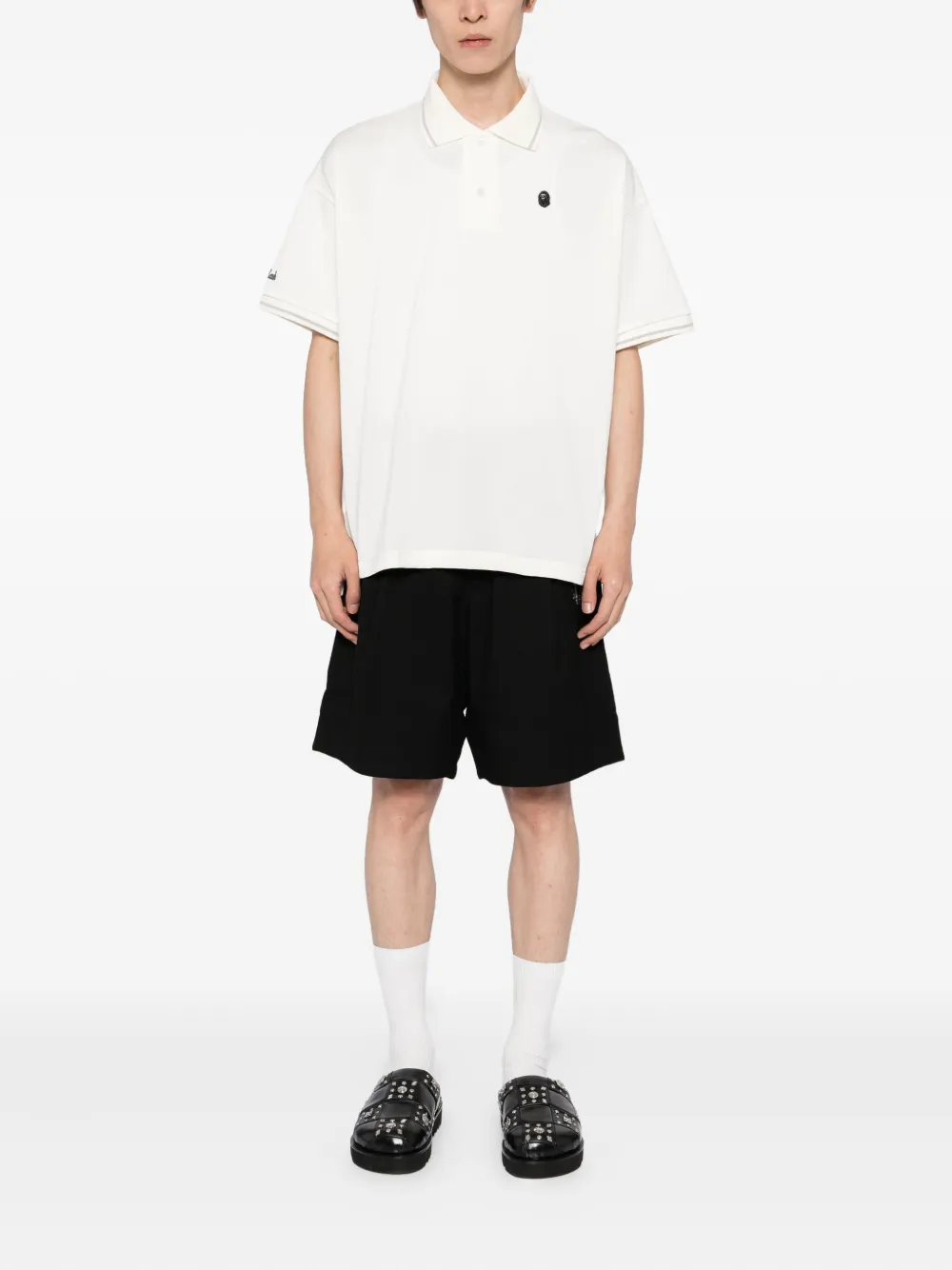 BAPE BLACK *A BATHING APE Katoenen polotop - Beige