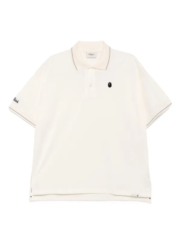 A BATHING APE® コットン ポロシャツ | ニュートラル | FARFETCH JP