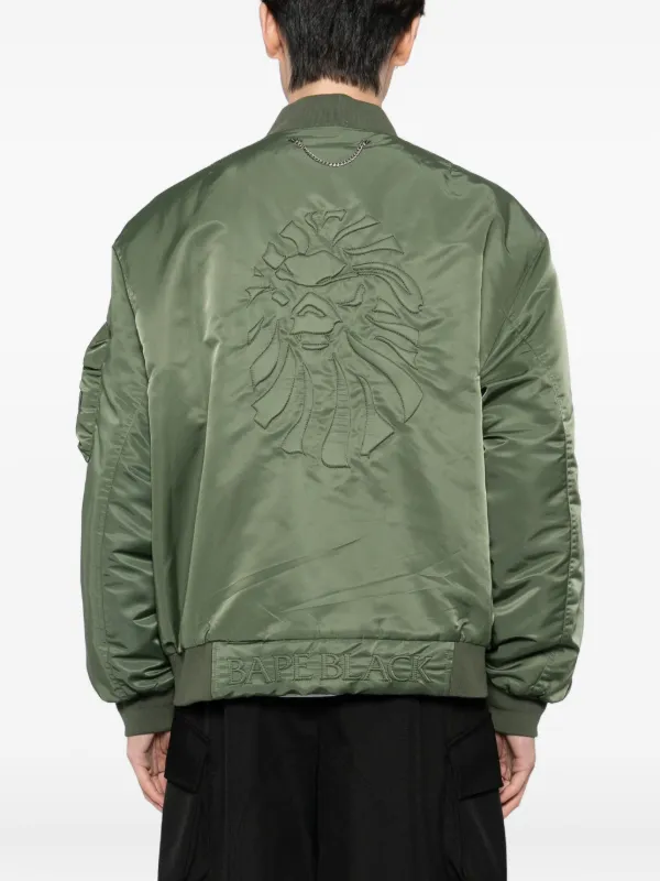 A BATHING APE® ロゴ ジャケット | グリーン | FARFETCH JP