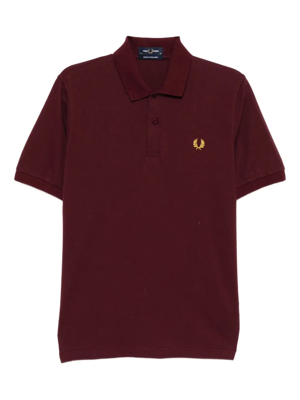 Fred Perry Logo-embroidered Polo Shirt In Red