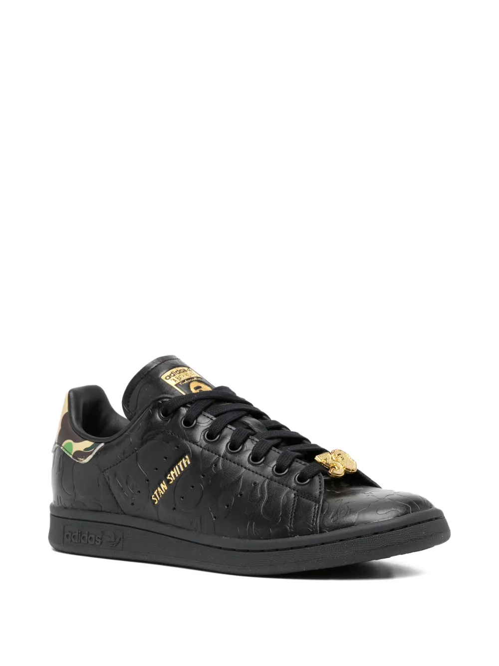 A BATHING APE x Adidas Stan Smith camo trainers Black