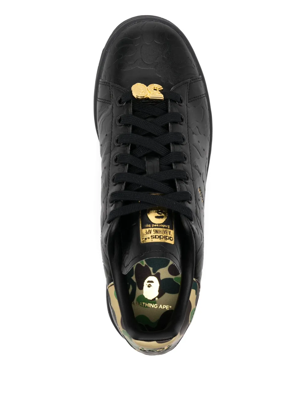 A BATHING APE x Adidas Stan Smith camo trainers Black