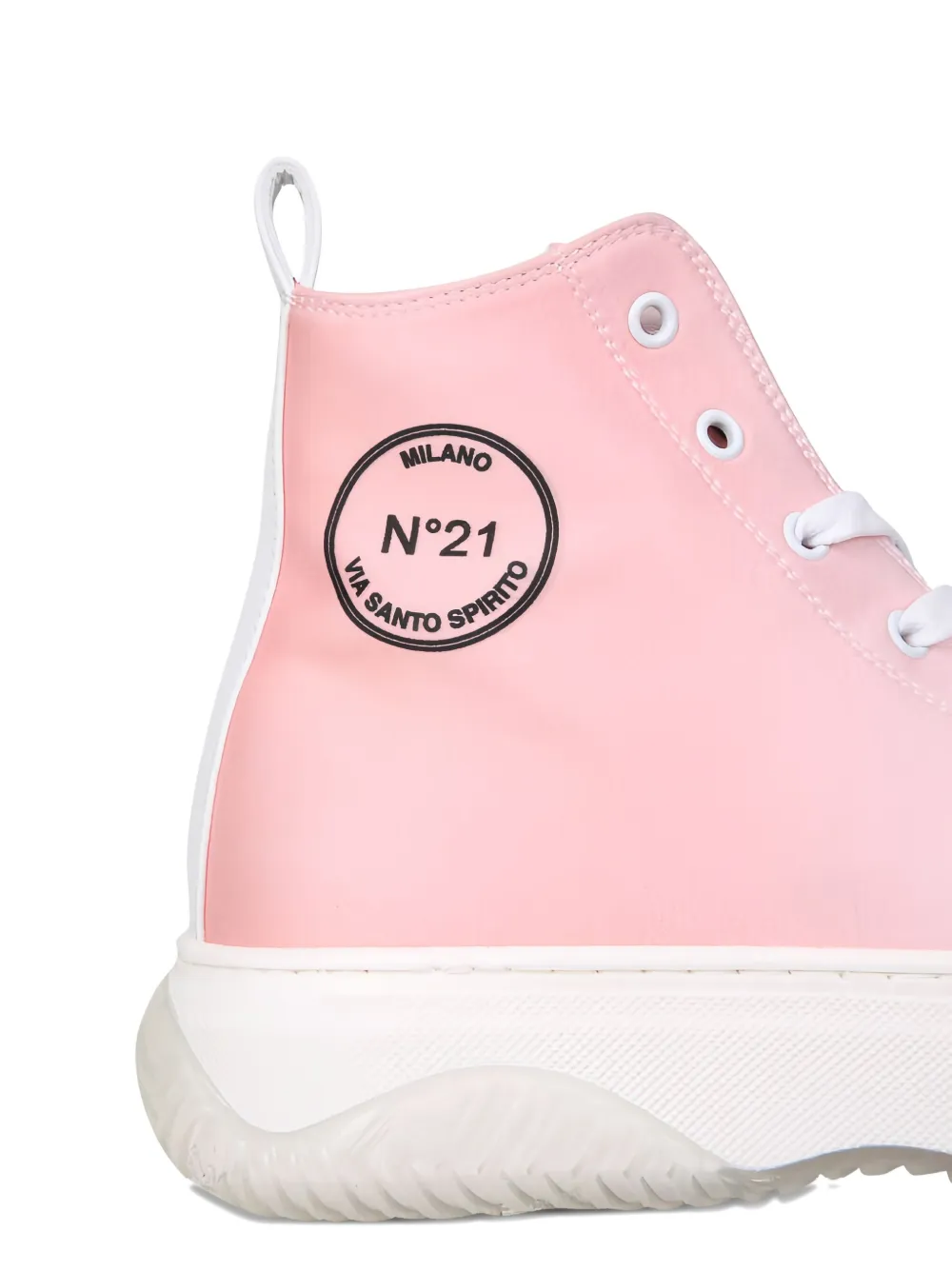 Nº21 Sneakers met logopatch Roze