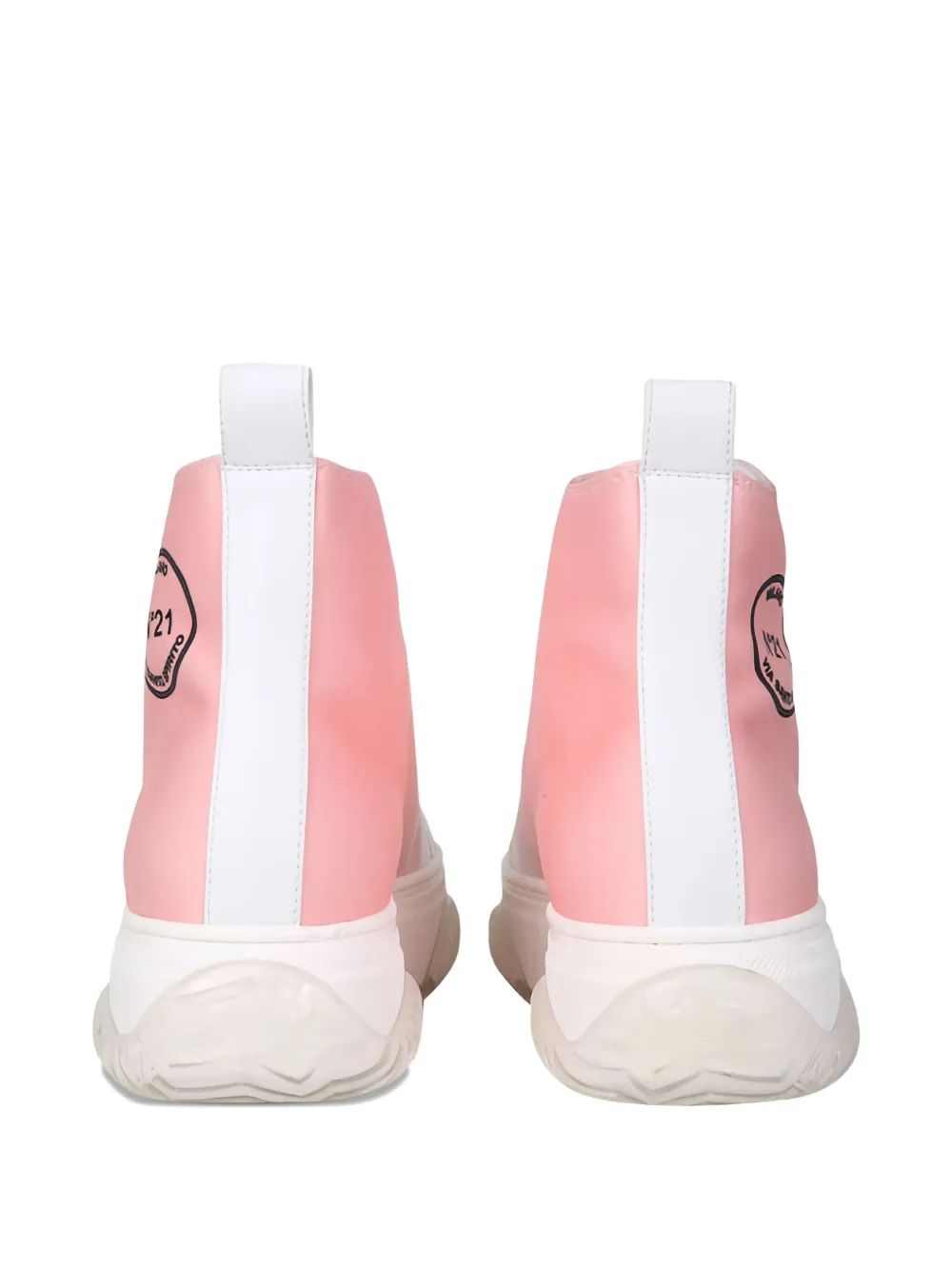 Nº21 logo-patch sneakers - Roze