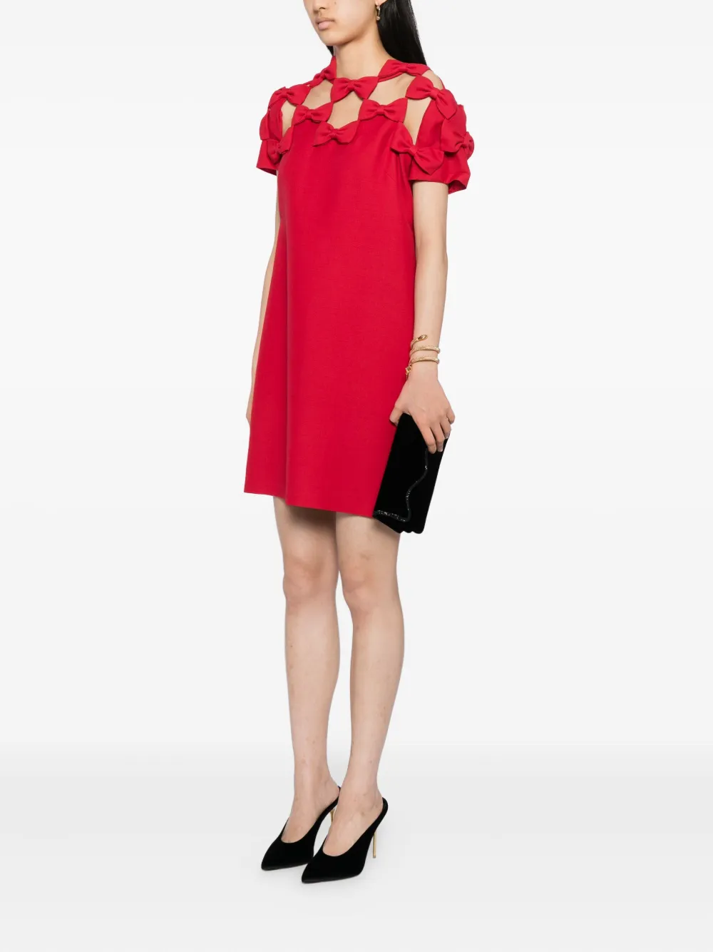 René Caovilla Onda clutch bag - Zwart