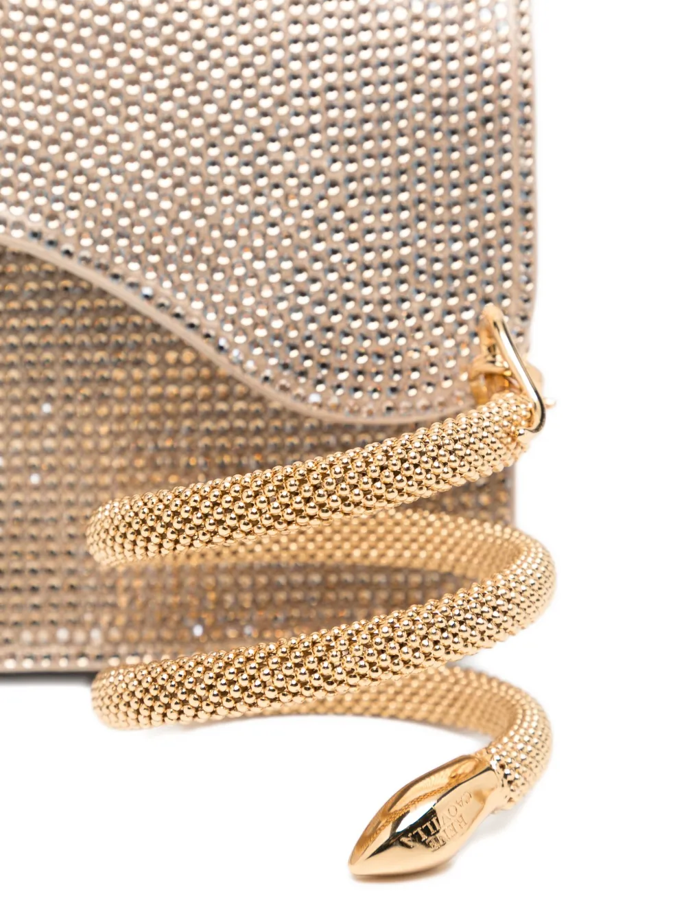 René Caovilla Onda clutch Goud