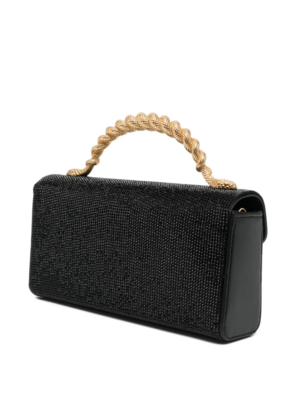 René Caovilla Crystal-embellished Tote Bag In Black