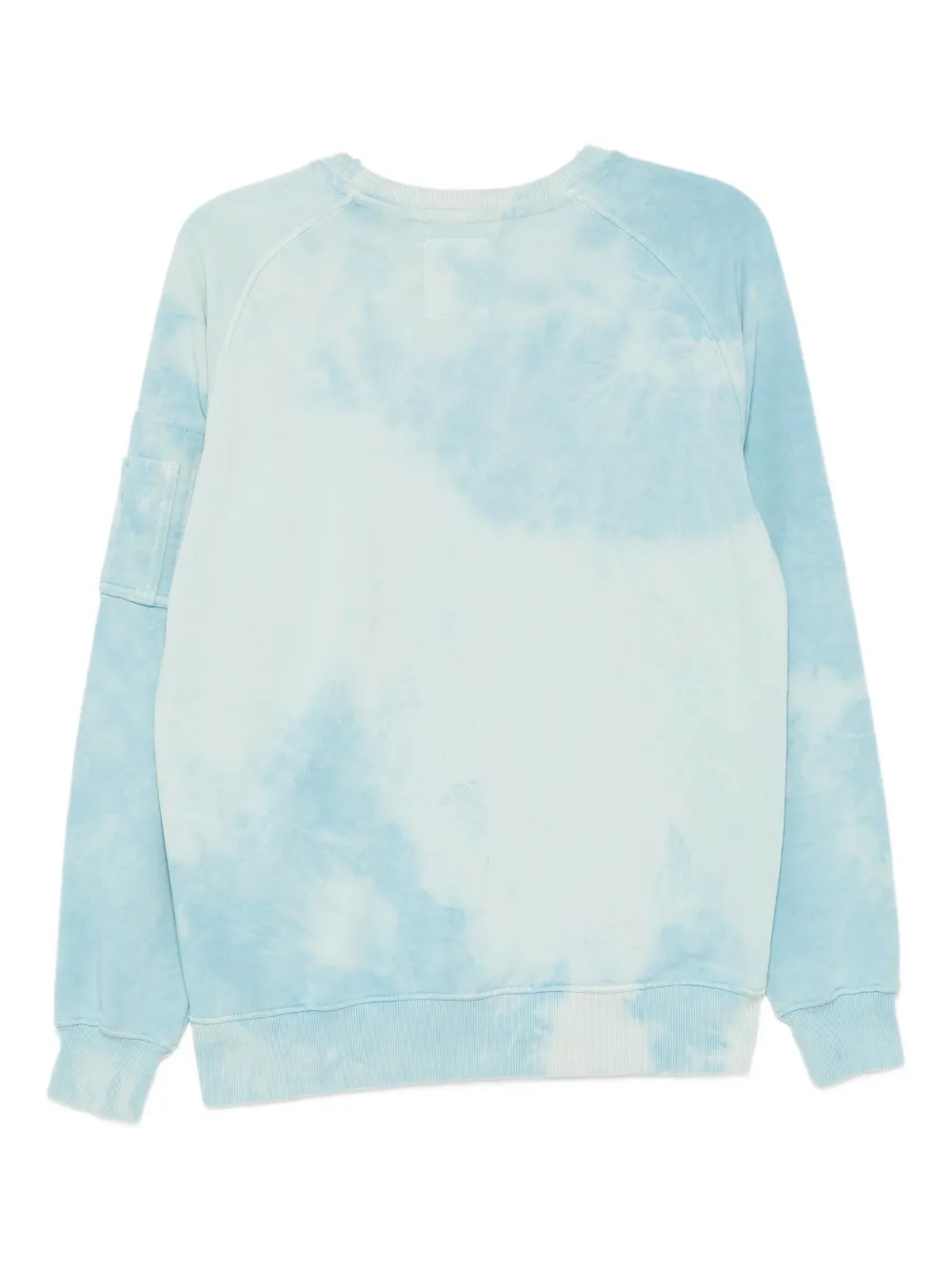 Alpha Industries Logo-appliqué Dyed Sweatshirt In Blue