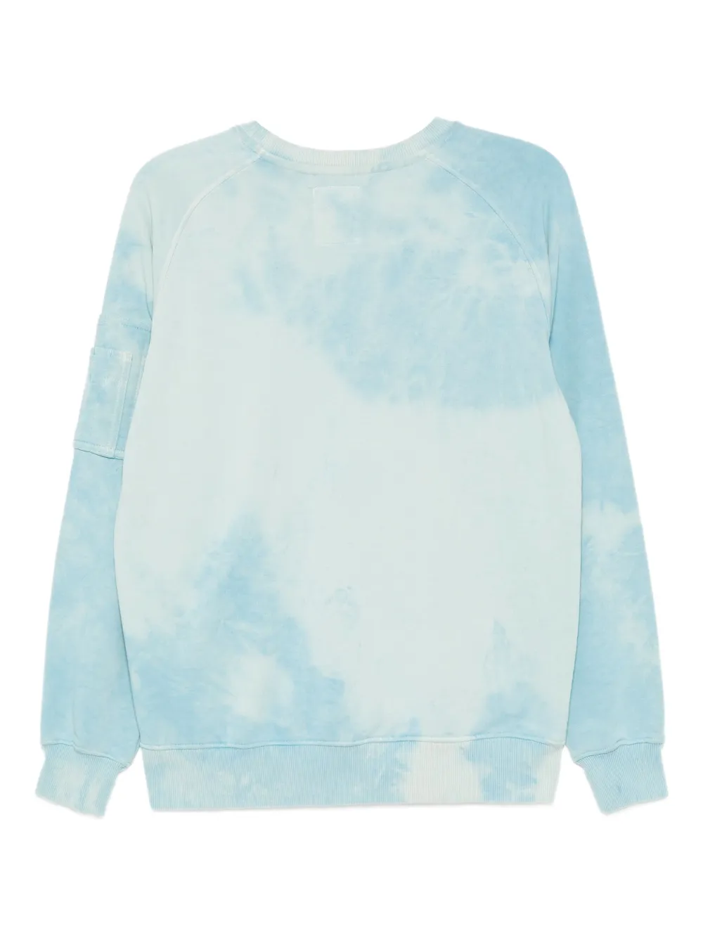 Alpha Industries Sweater met logopatch en geverfd effect - Blauw