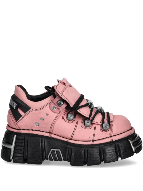 NEW ROCK Tênis Plataforma M-120N-C78 Com Cadarço | Rosa | FARFETCH BR