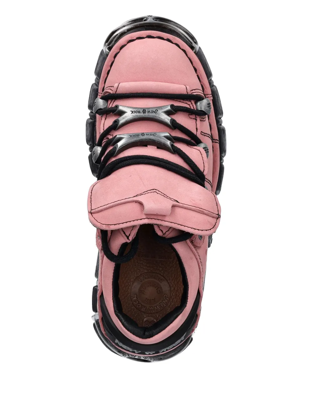 NEW ROCK M-120N-C78 lace-up platform trainers Pink