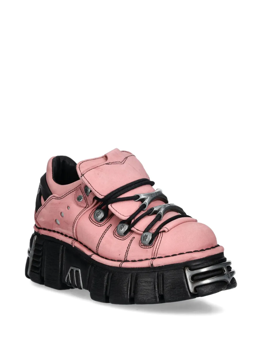 NEW ROCK M-120N-C78 lace-up platform trainers Pink